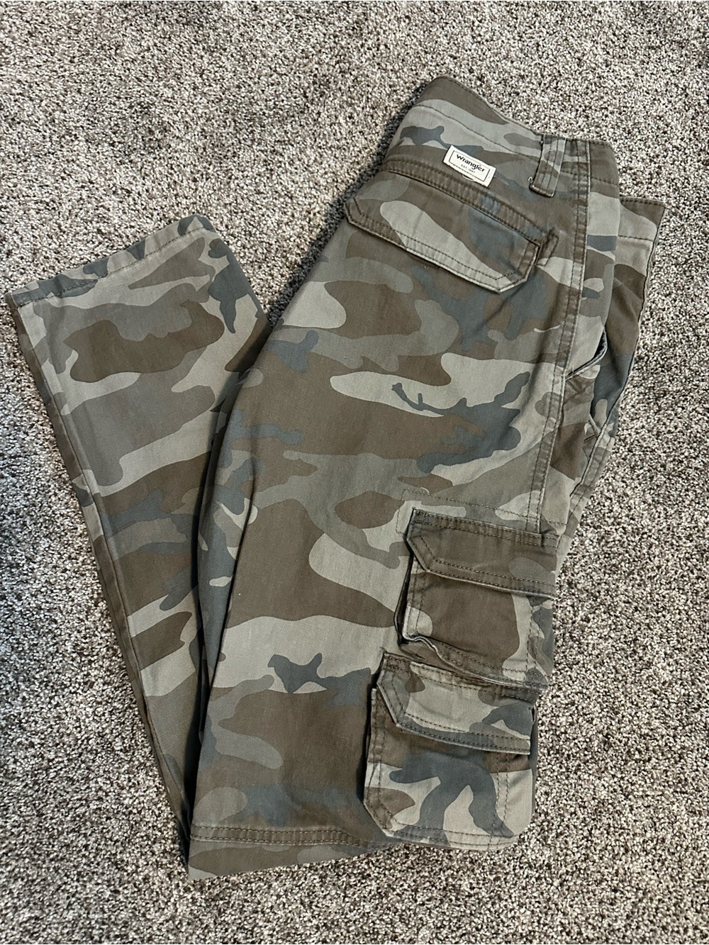 Wrangler Camo Cargo Pants 30x30 Gorpcore Military Streetwear Utility Outdoors